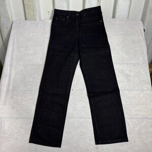 Lavana Straight Leg Jeans Mens Black Denim Dark Wash Relaxed Fit Size 31x30 NWT